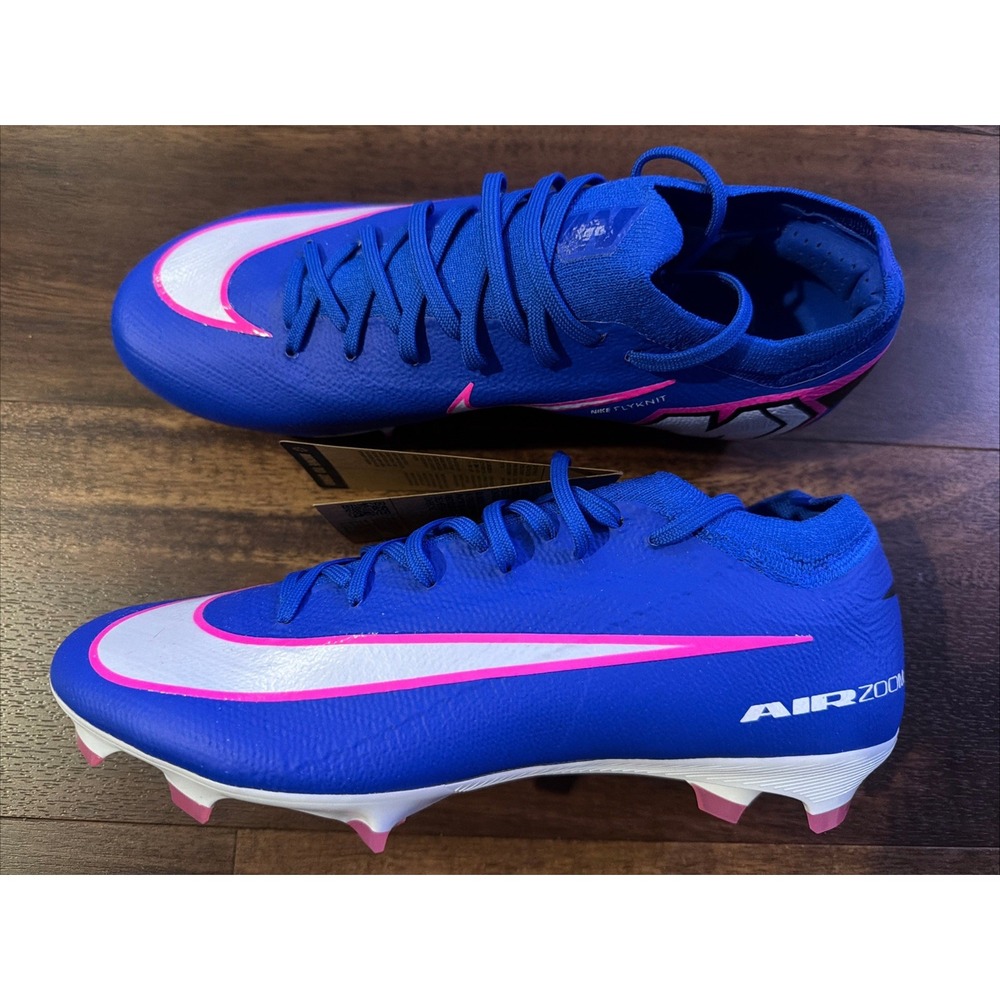 New Nike Mens Mercurial Zoom Vapor 16 Pro Soccer Cleats Size 7 Blue Pink